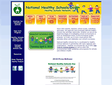 Tablet Screenshot of nationalhealthyschoolsday.org